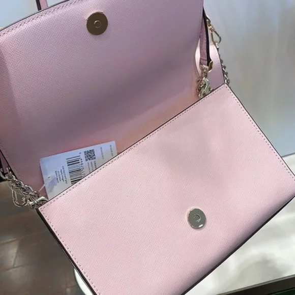 Kate Spade Carson Convertible Crossbody Chalk Pink - Picture 9 of 16